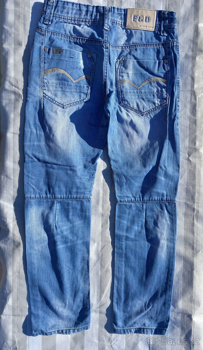 chlapecké rifle/džíny - vel. 140 - zn. F&D - 3