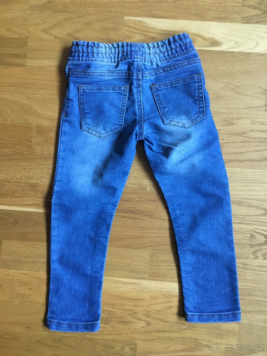 Džíny šňůrka v pase vel. 104 - 3