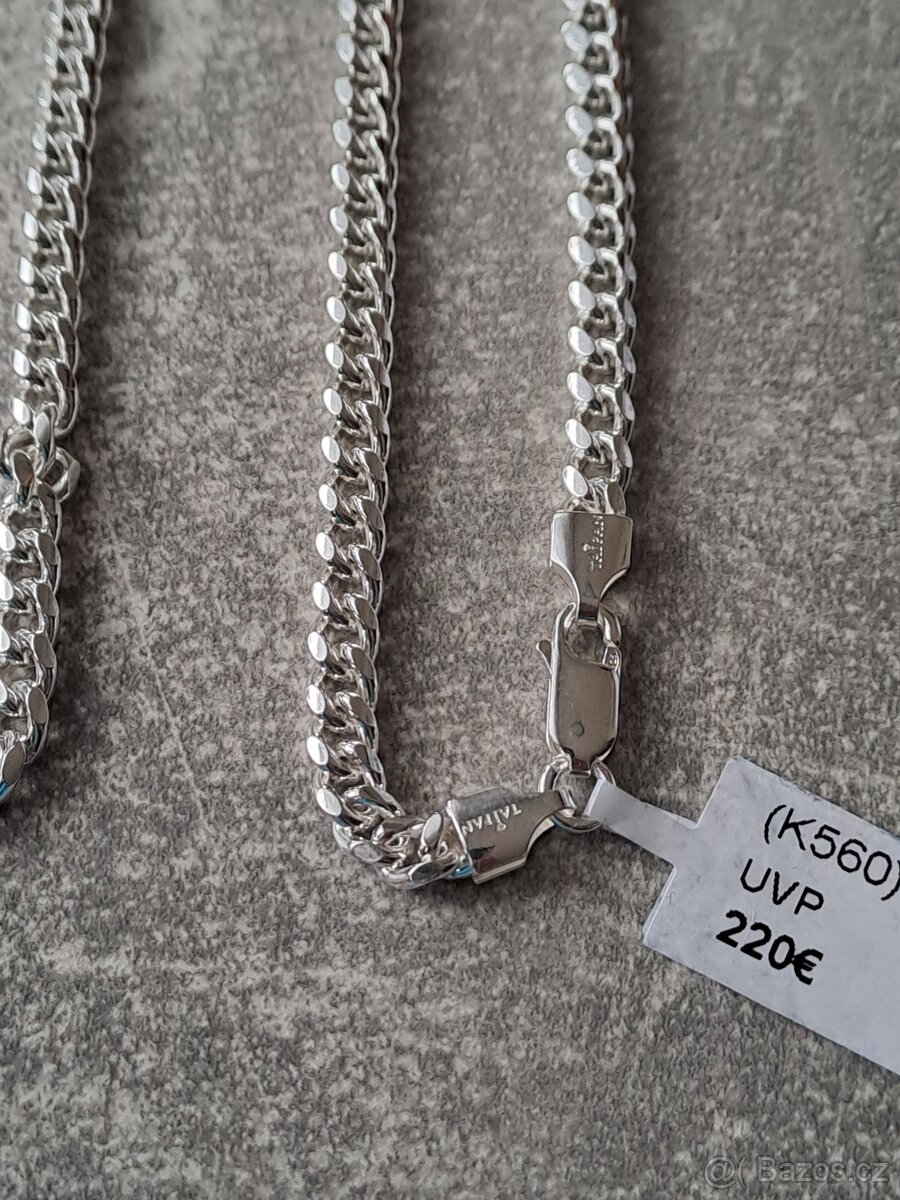 Pánský stříbrný řetízek ag925 - 3