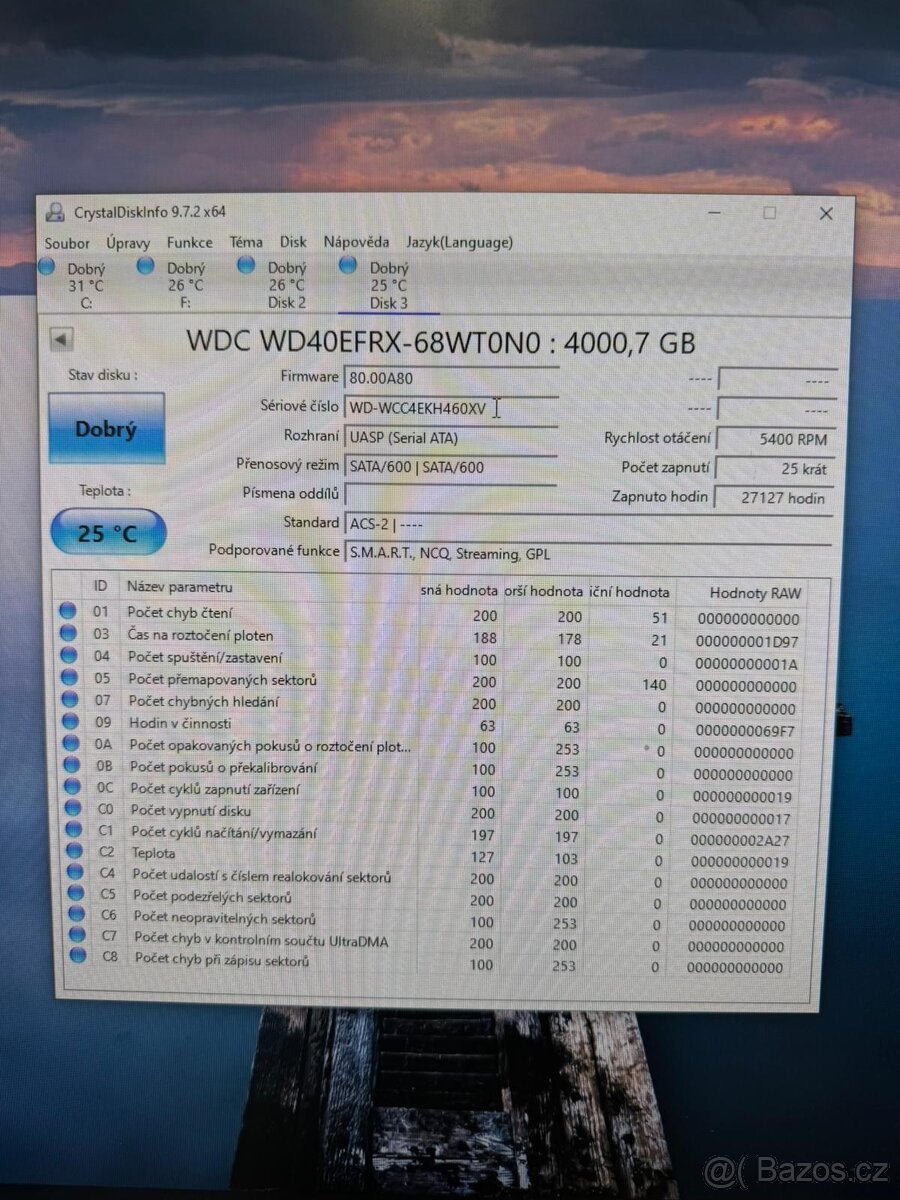 REZERVACE Western Digital WD40EFRX 4.0TB - 3