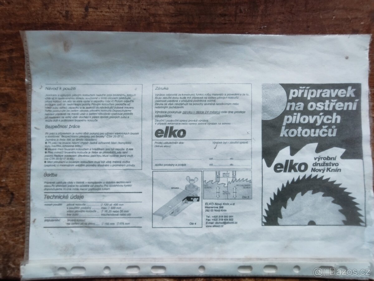 Přípravek na broušení pil.kotouču - 3