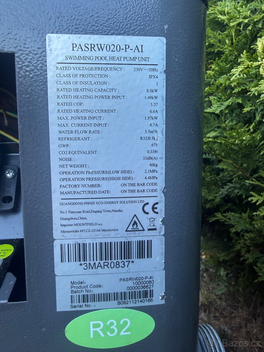 Čerpadlo k bazénu Azuro 8KW - 3