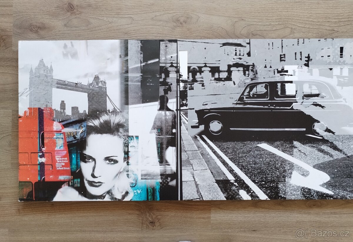 Obrazy PARIS a LONDON Gery Luger 150x51x3 cm - 3