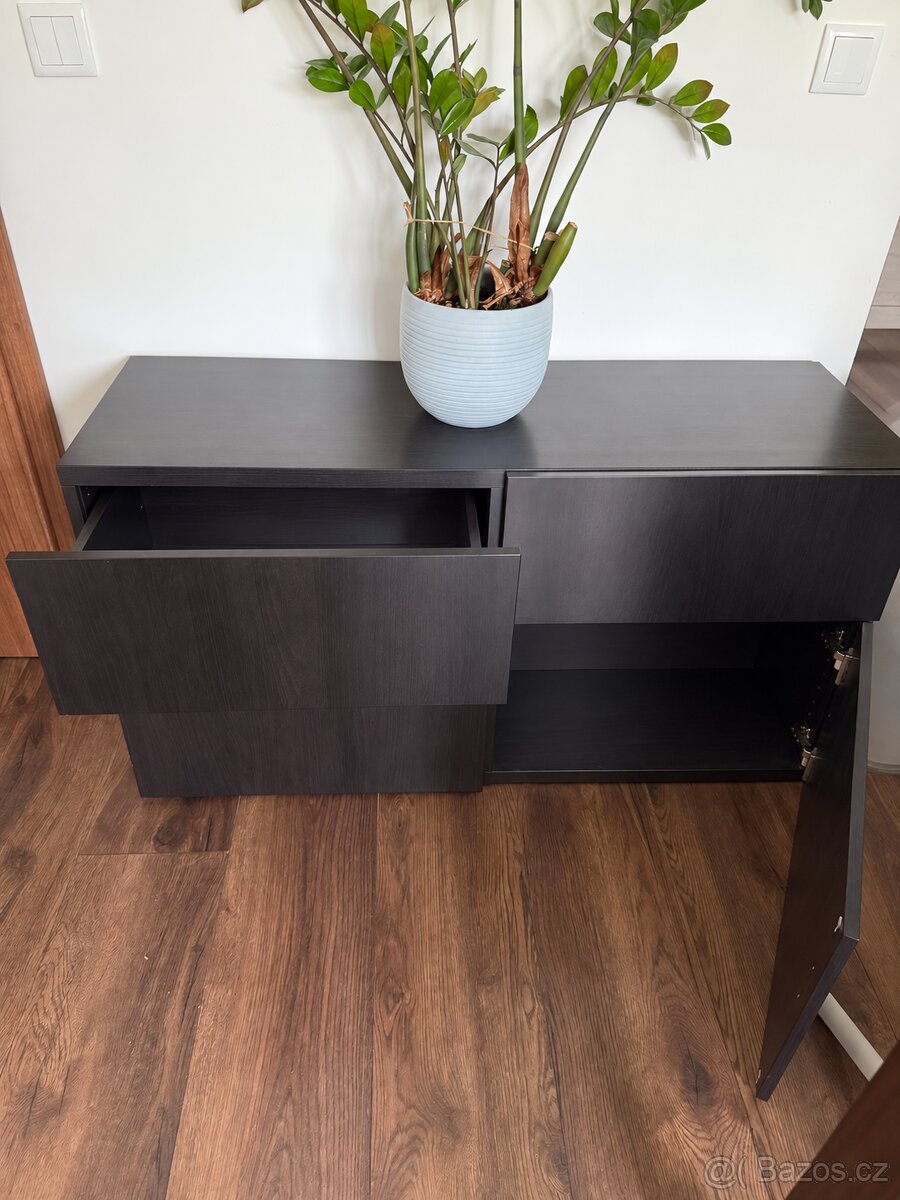 IKEA BESTÅ skříně – tmavé, 3 ks - 3