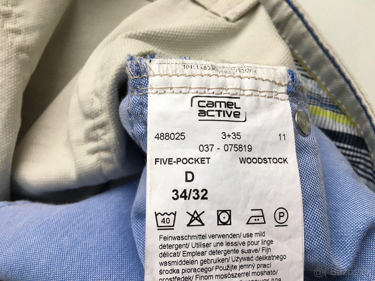 Pánské béžové chino kalhoty 34/32 Camel Active - 3