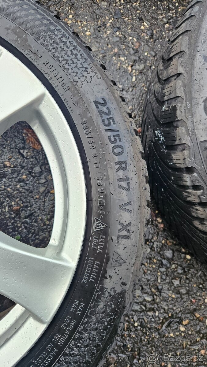 Sada Alu kol rozteč 5x112 s zimní pneu 225/50/17 - 3