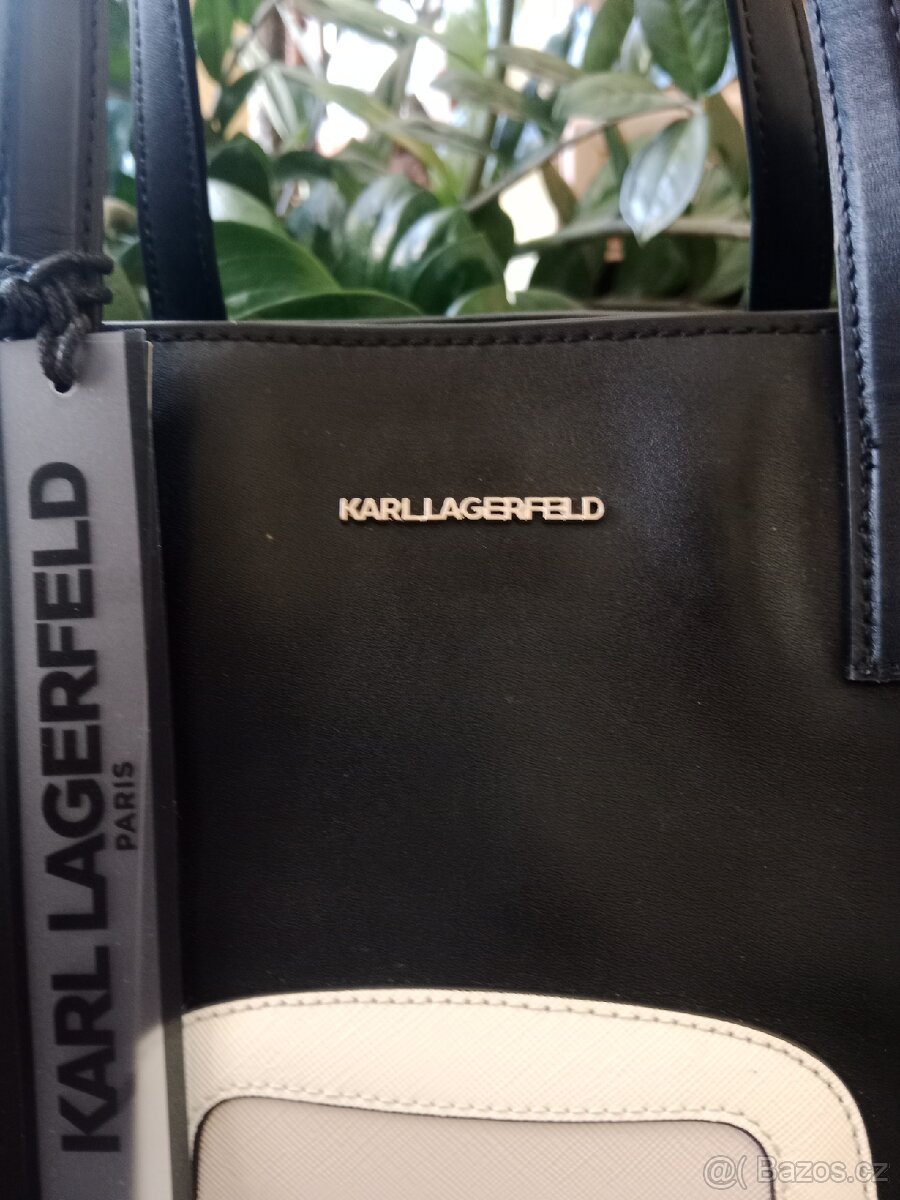 Karl Lagerfeld vysoce luxusní kožená kabelka - 3