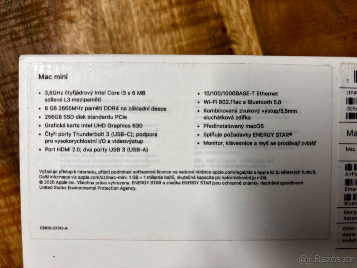 Apple Mac mini - 3,6GHz Quad core/8Gb ram/256 SSD - 3