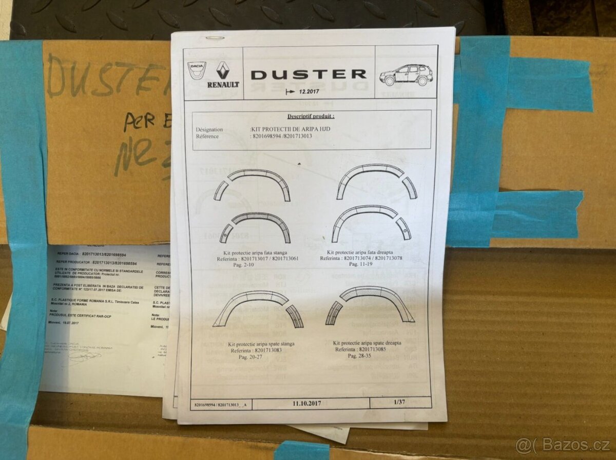 Lemy blatníku Dacia Duster 2 - 3