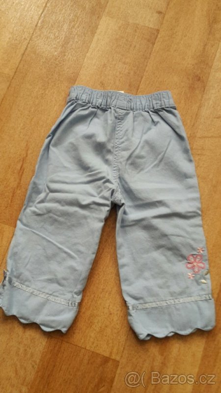 Vyšívané letní kalhoty, 9-12M - 3