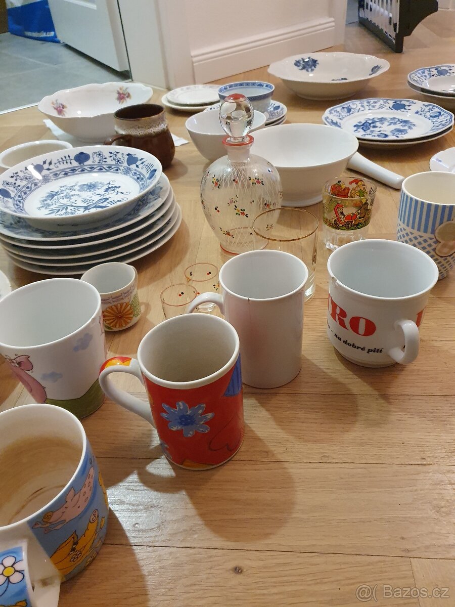 Keramika / talíř / hrníček / miska / karafa / sklo - 3