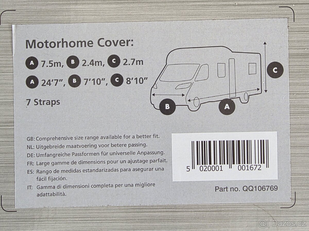 NOVÁ plachta na obytné auto HDT - 3
