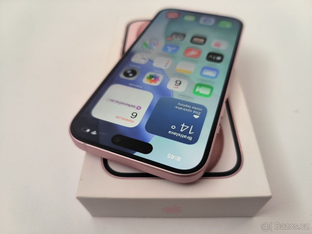 apple iphone 15 128gb Midnight / Batéria 87% - 3