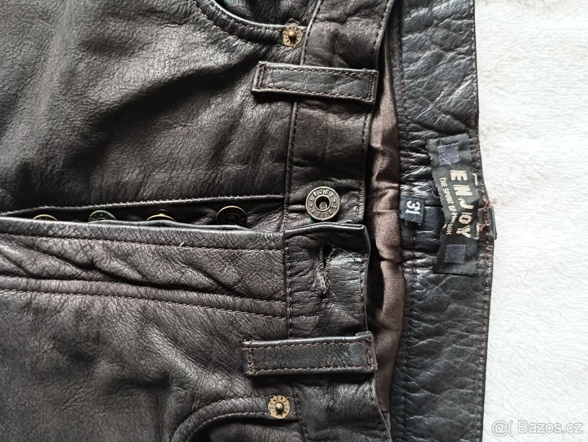 Dámské kožené kalhoty i na motorku enjoy - 3