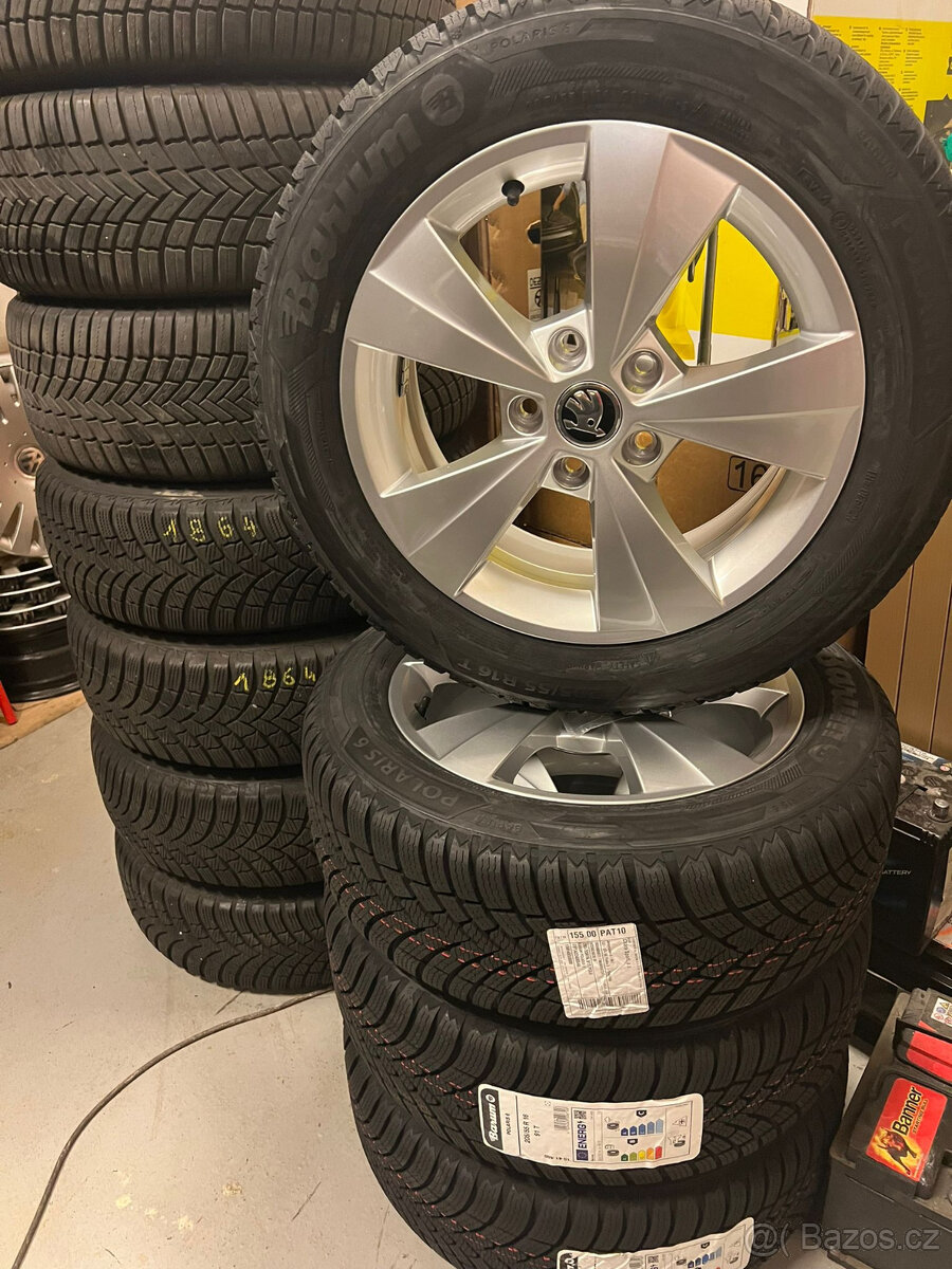 205/55R16 zimní sada ALU KOLA OCTAVIA III 6,5x16 5x112 ET46 - 3