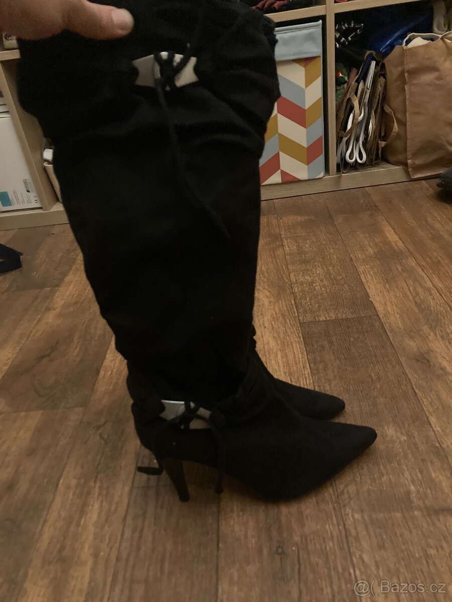 Nové semišové kozačky - 3