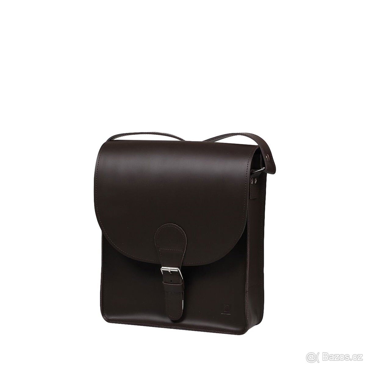 Kožená taška - hnědá - NOVÁ - 3