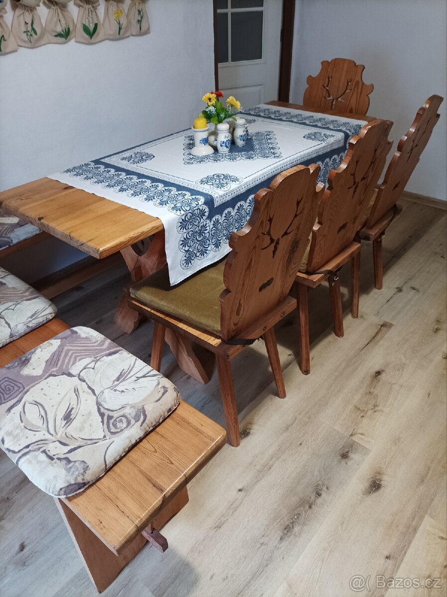 Prodám selský jídelní set - 3
