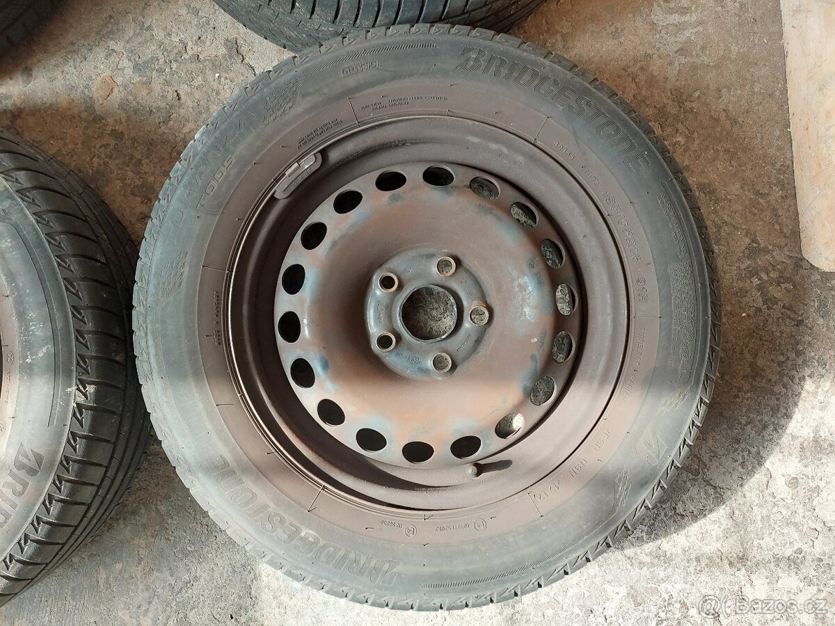 15'' disky 5x112 s letními pneu 195/65 Bridgestone - 3