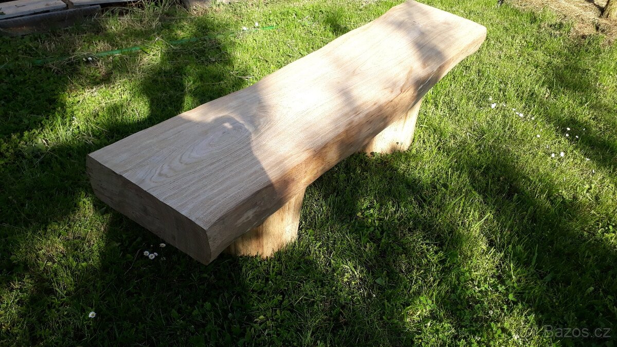 Lavice, lavička, dubový masív, dub, dubuvý stůl - 3