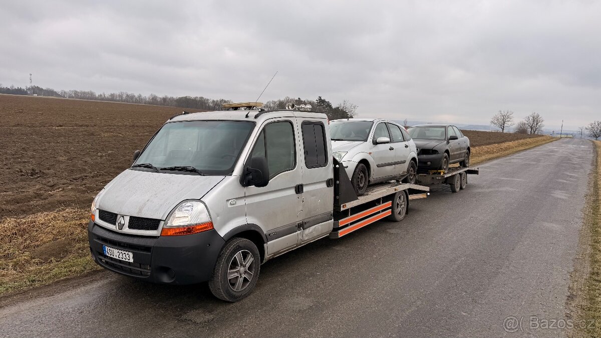 Odtahovka Renault Master 2.5dci 74kw doublecab - 3