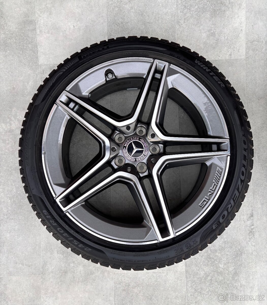 Zimní alu kola Mercedes Cls R19 5x112 C257 8J ET33 Pirelli - 3