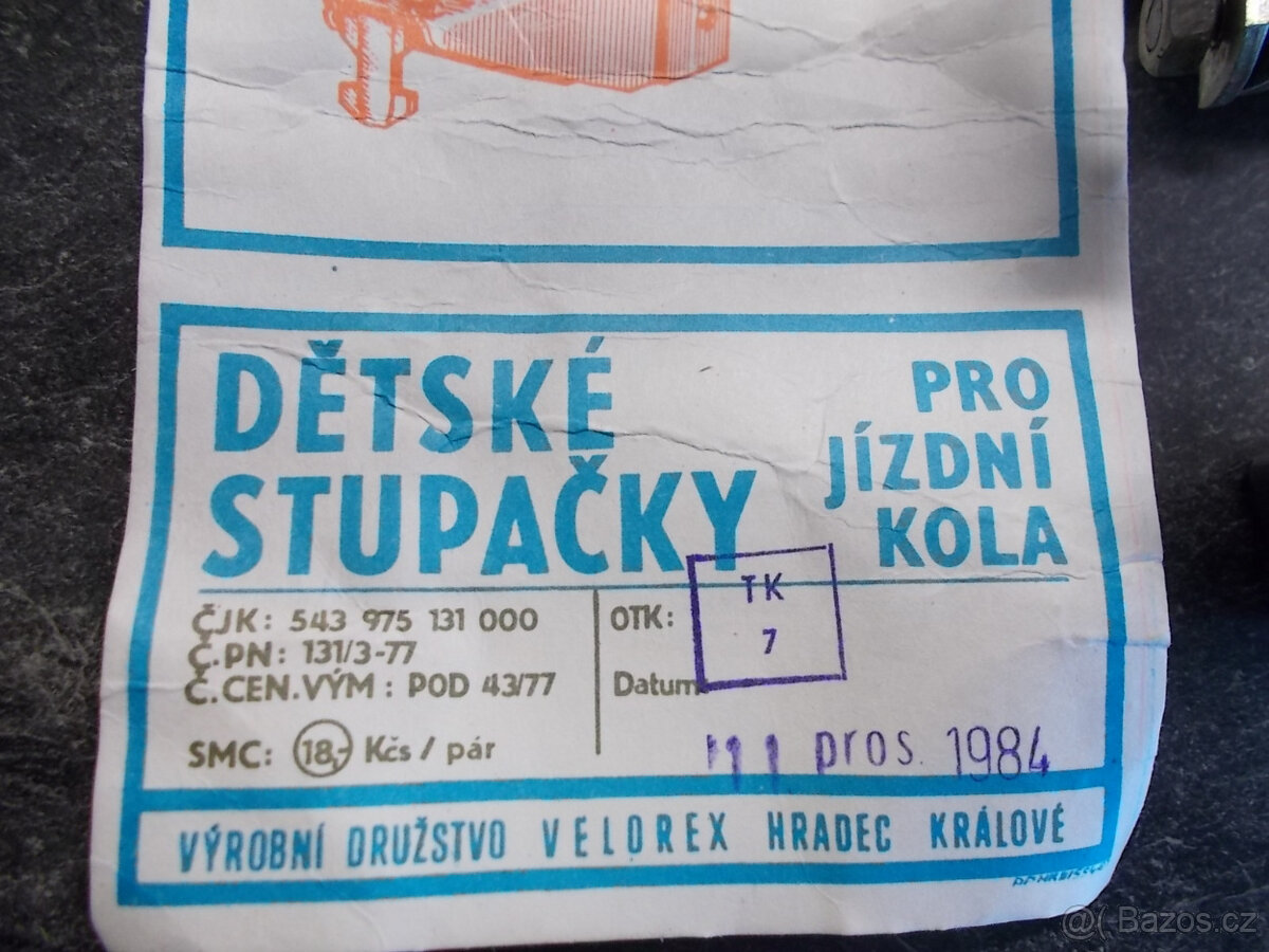 Stupačky dětské na kolo - 3