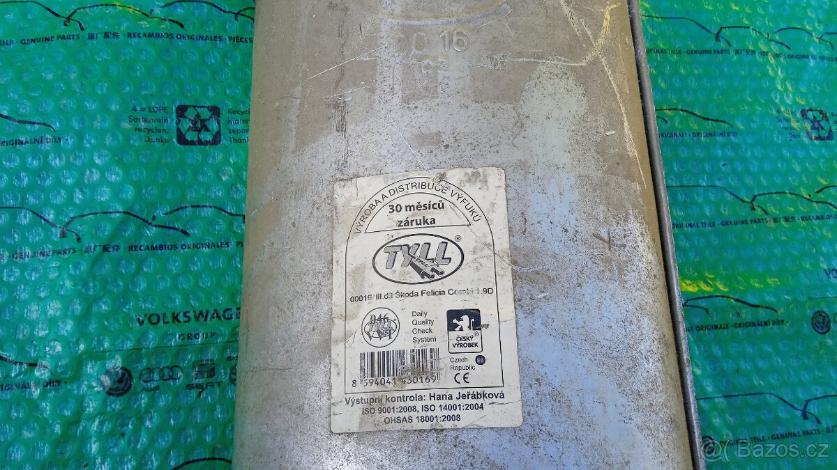 Nový koncový tlumič výfuku Škoda Felicia combi 1.9d - 3