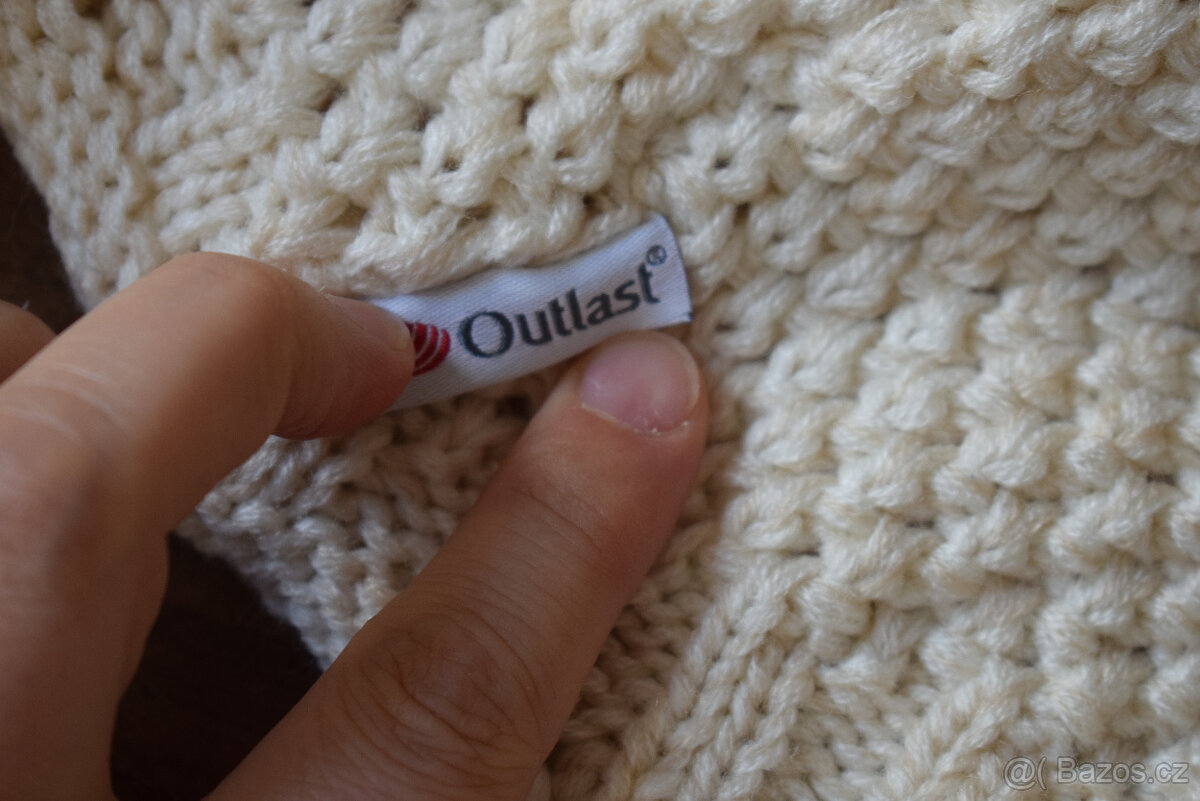 Nová zimní pletená čepice outlast Little Angel vel. 4 natur - 3