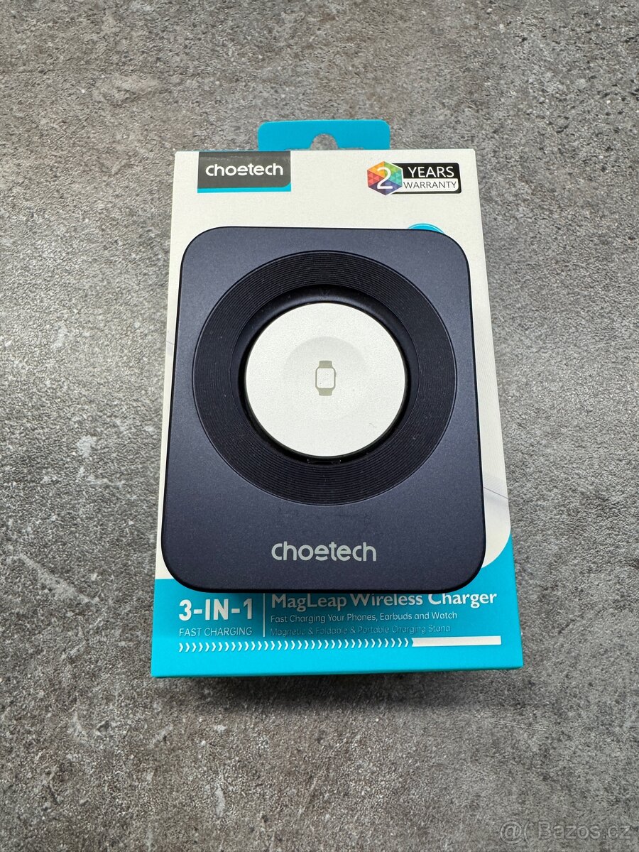 Nabíječka ChoeTech 15W QI2 Certified 3-in-1 - 3