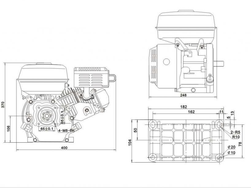 Motor 6,5 HP 4 takt - 3