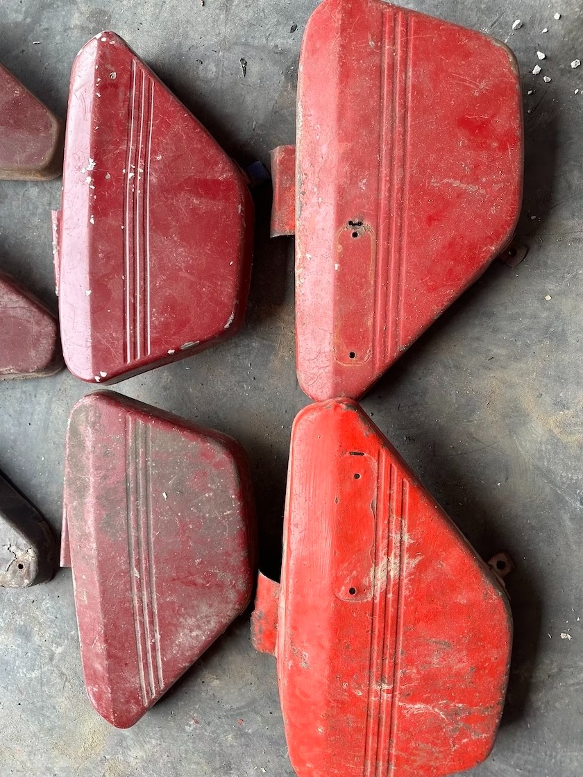 Predám kastlíky schránky, boční kryty JAWA 350/634 - 3