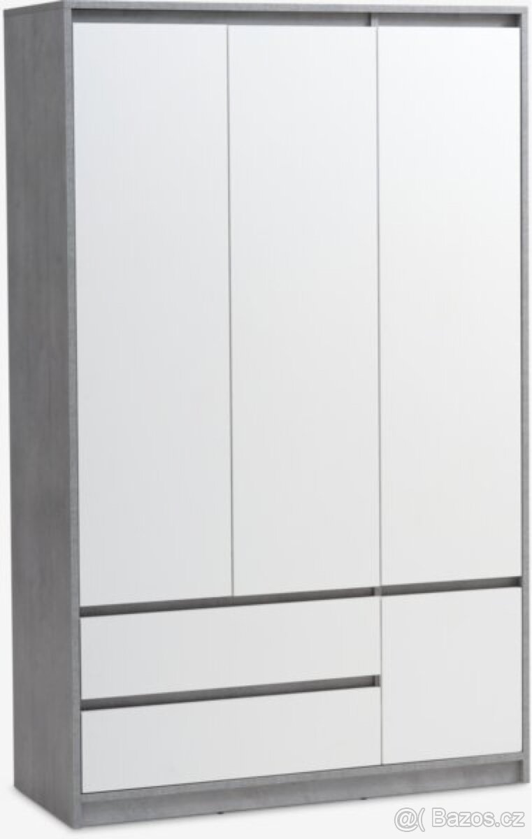 Prodám postel s roštem a skříní - 3