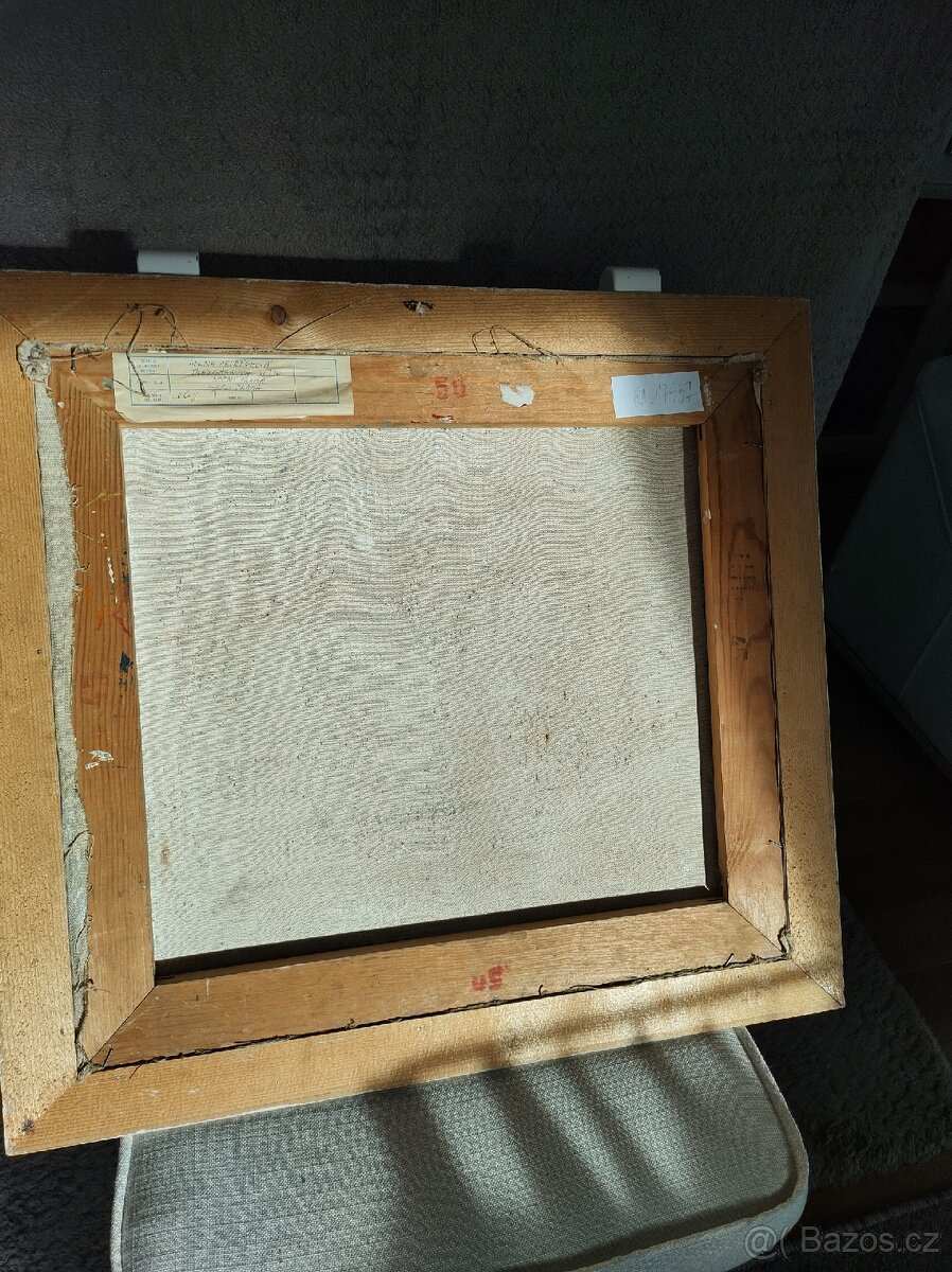 Noční Praha olej na plátně Alena Petričková - 3