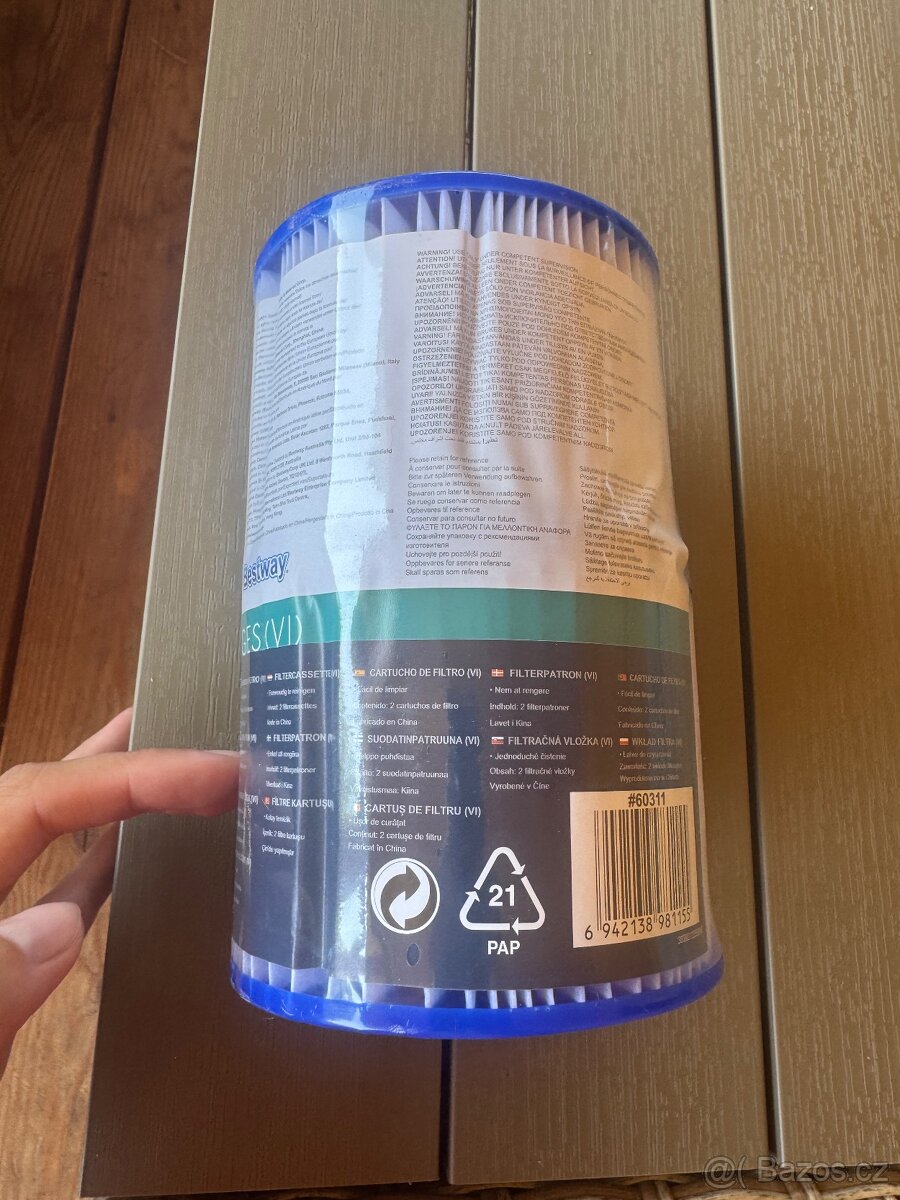 Kartušová filtrační vložka Bestway VI - 3