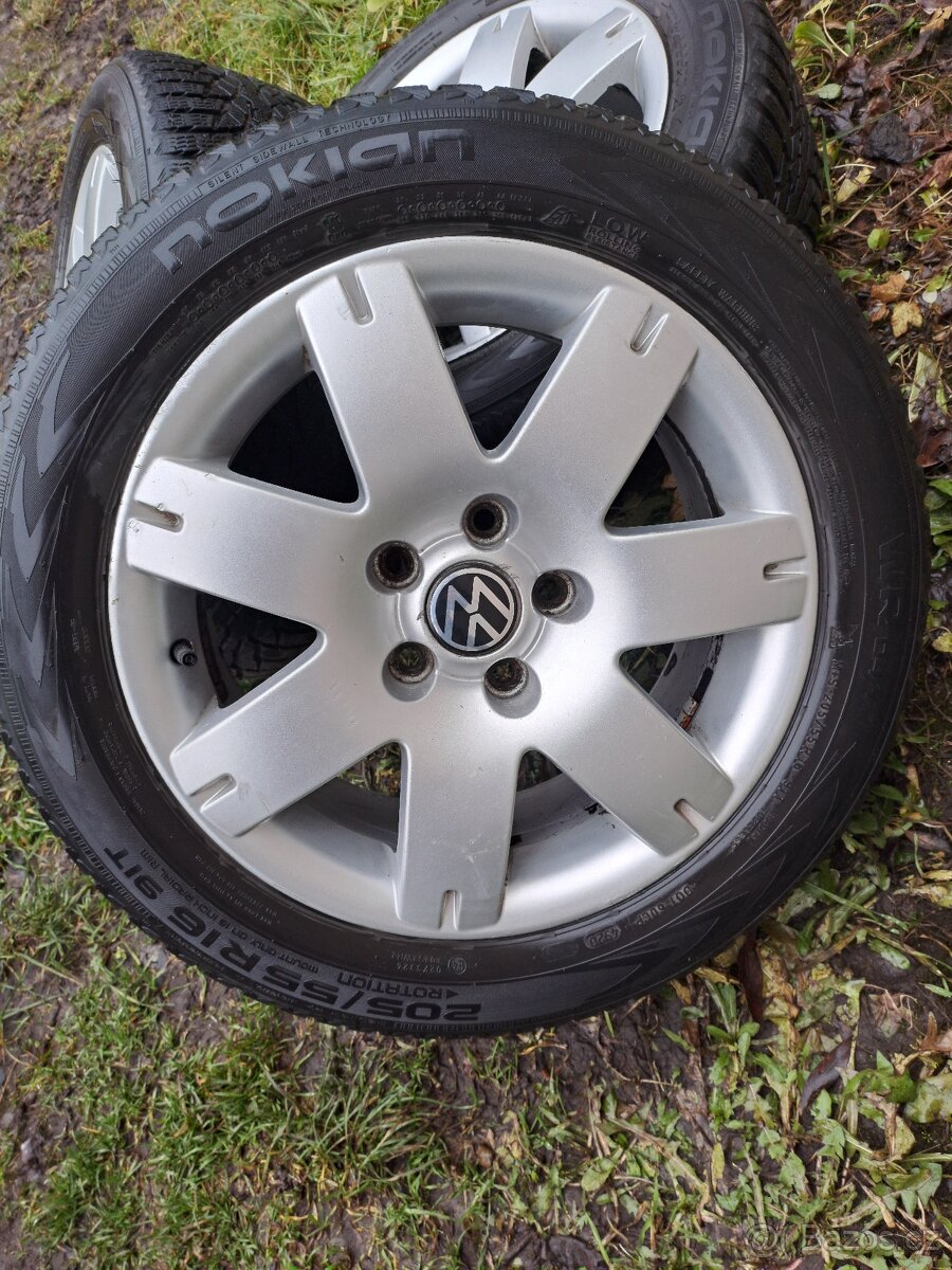 Alu kola 5x112 originál VW 205/55 R16 - 3