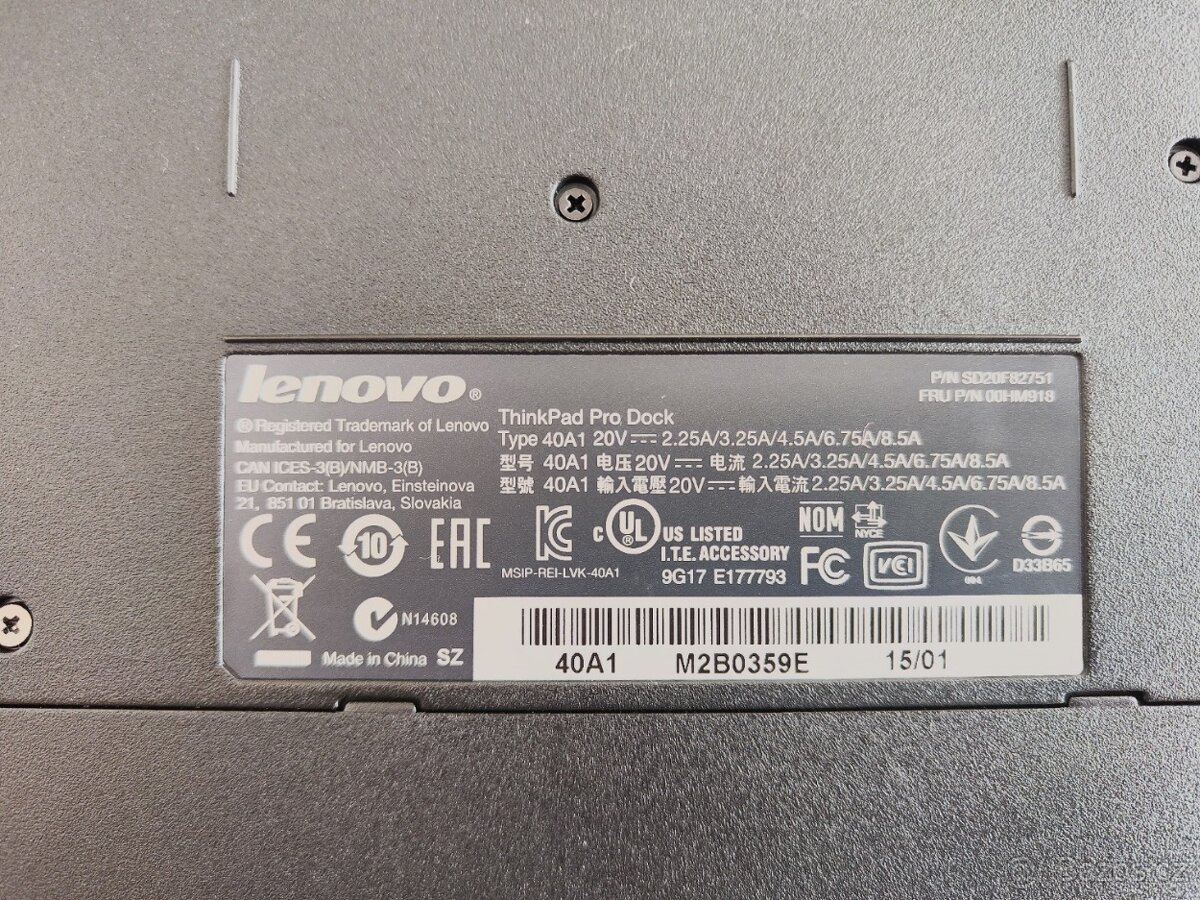 Dokovací stanice Lenovo - 3