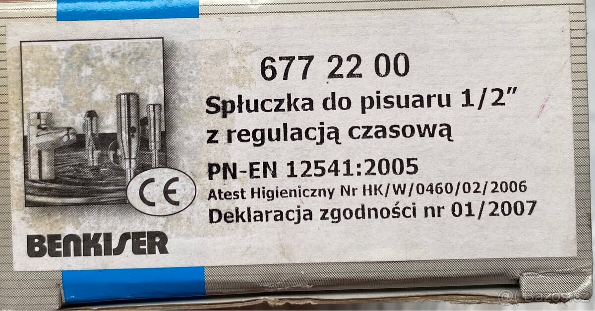 Splachovač tlakový pro pisoár 1/2” - 3