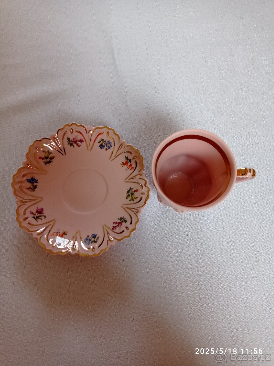 Značkový růžový porcelán - 3