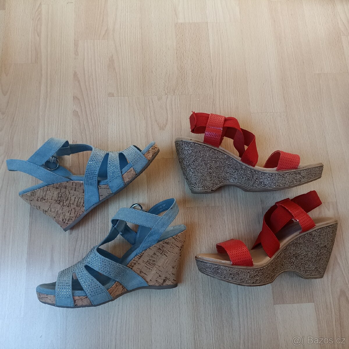 Letní střevíce na klínku vel.37 - 3