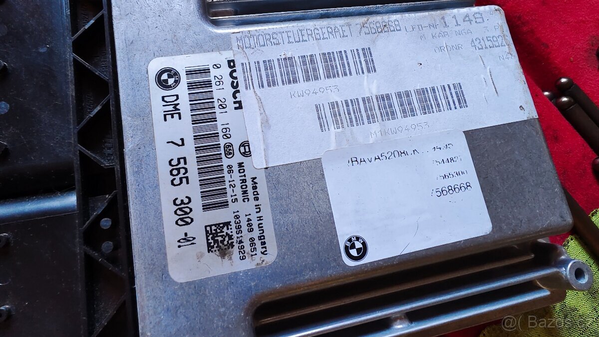 Jednotka motoru 7565300 BMW Z4 E85 E86 řady 3 1 E90 E91 E92 - 3