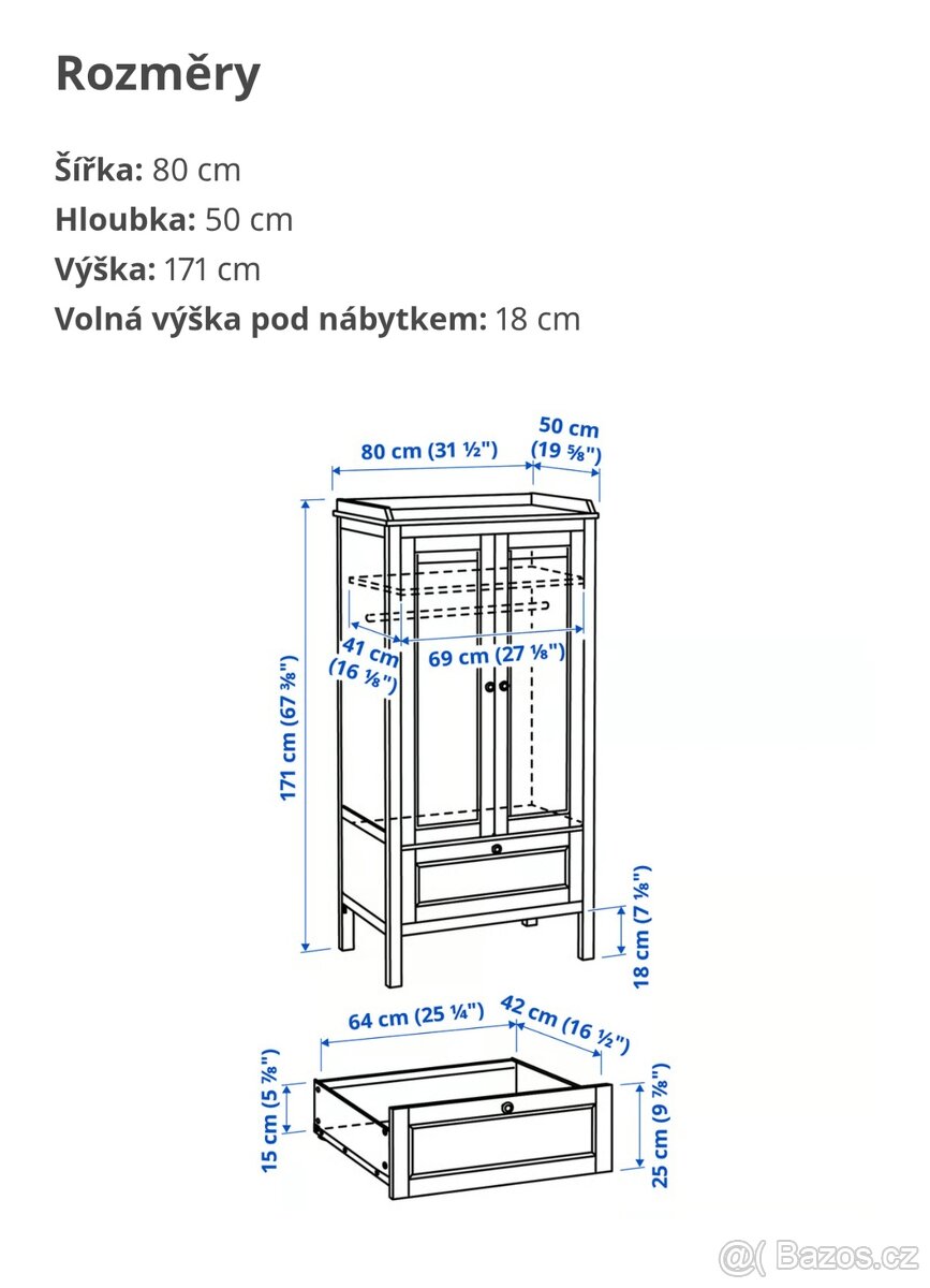 Dětská skříň Ikea Sundvik - 3