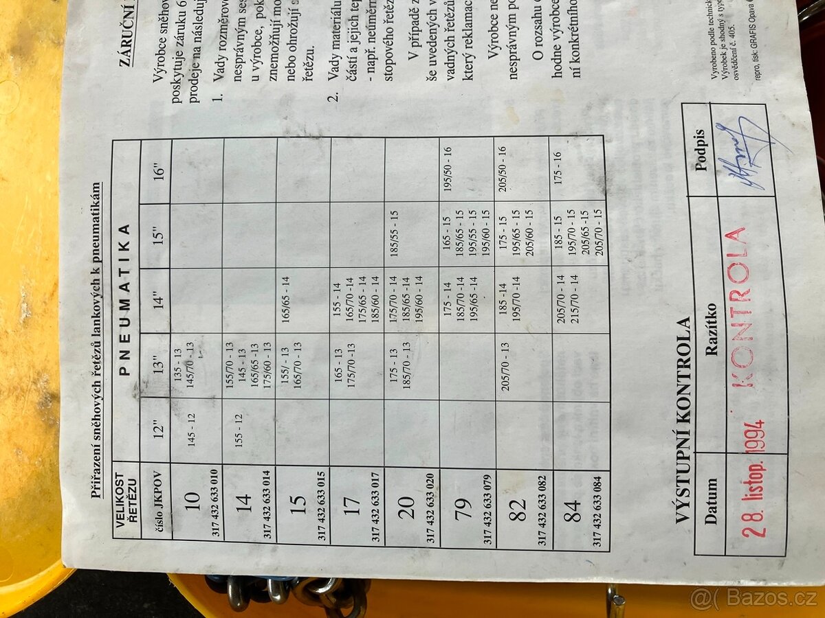 Sněhové řetězy - 3