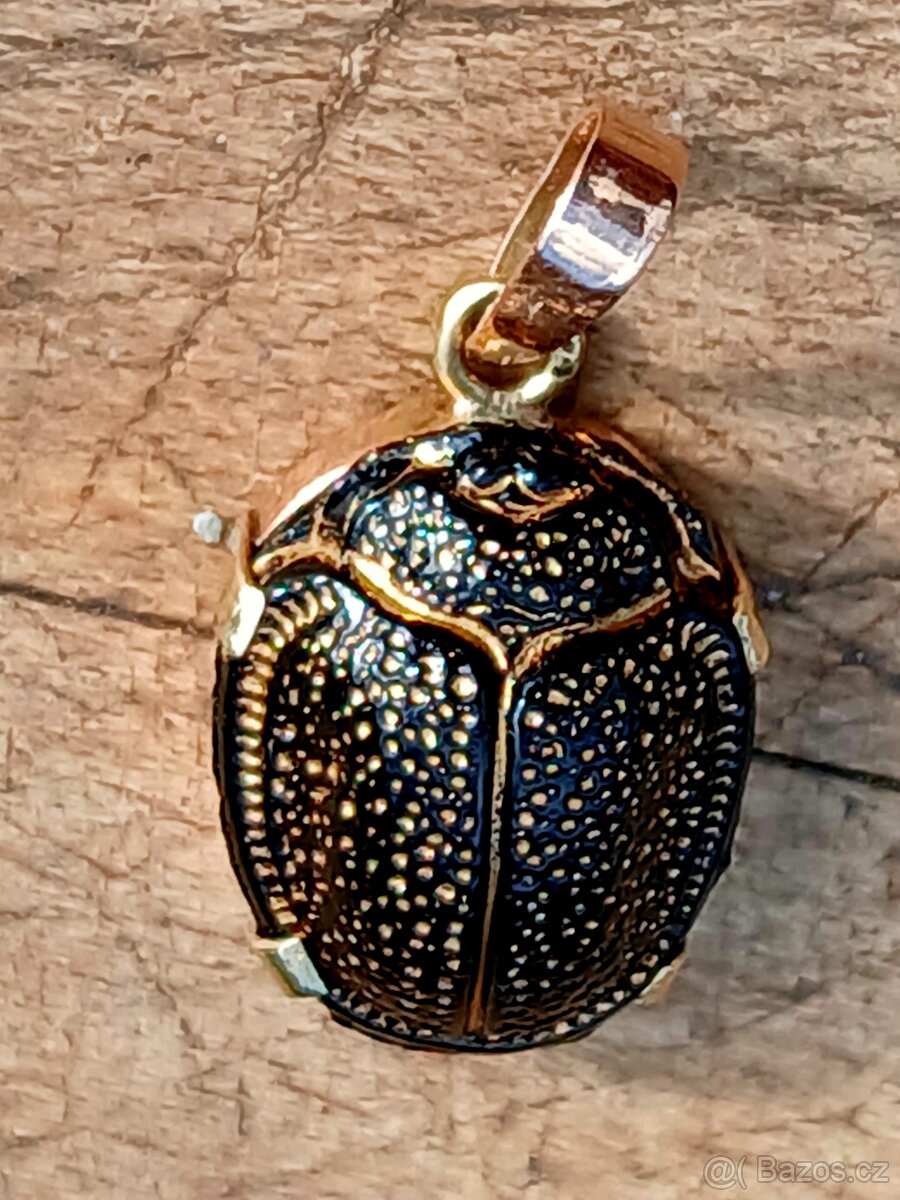 Zlatý přívěsek Skarab - 3