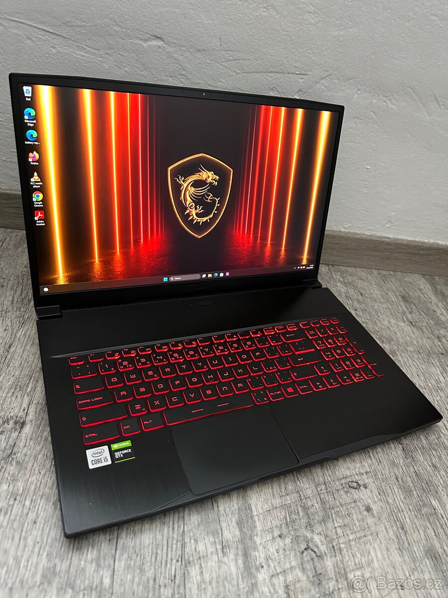 OBŘÍ 17.3” HERNÍ NOTEBOOK-MSI i5. 10gen/SSD/GTX/NOvÁ BAT - 3