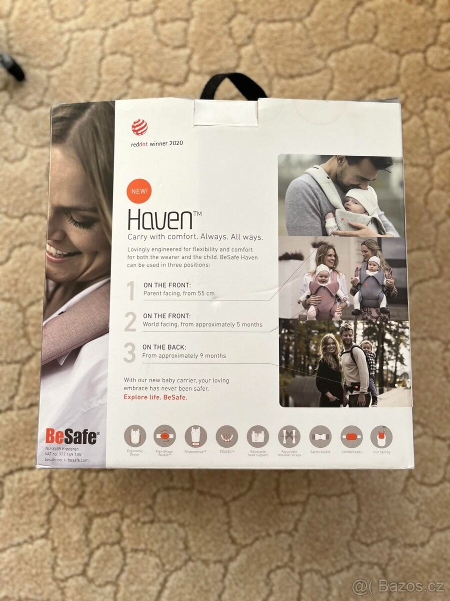 Nosítko besave heaven - 2 možnosti nošení dítěte - 3