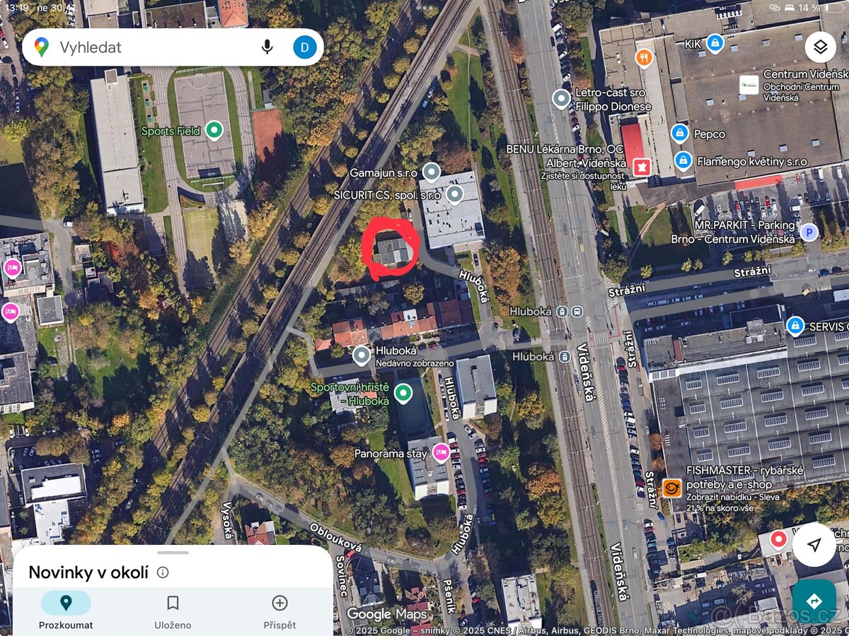 Pronájem garáže 20 m² Brno - Štýřice ul. Hluboká - 3