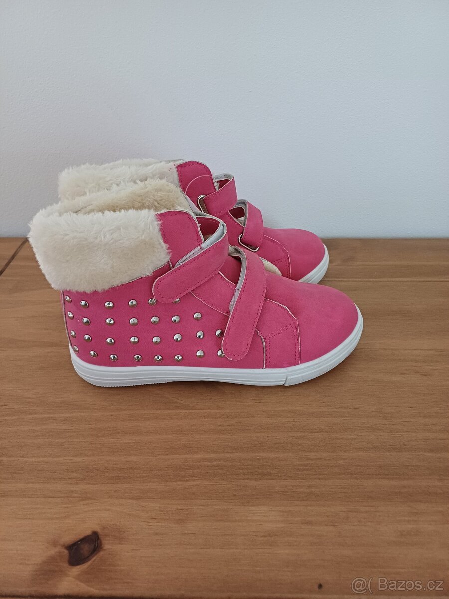 Kotníkové boty s kožíškem 34 - 3
