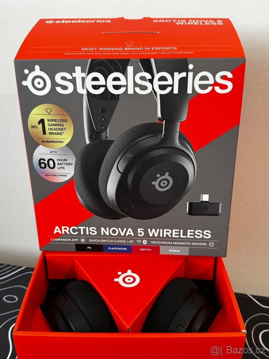 Bezdrátová Sluchátka SteelSeries Arctis Nova 5 - 3