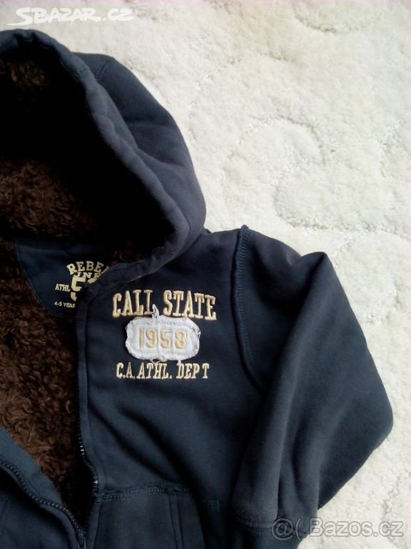 dětská zateplená mikina - vel 110 - 3